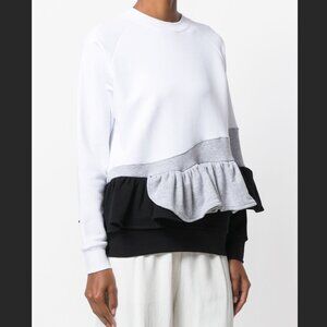 ruffle detail sweatshirt